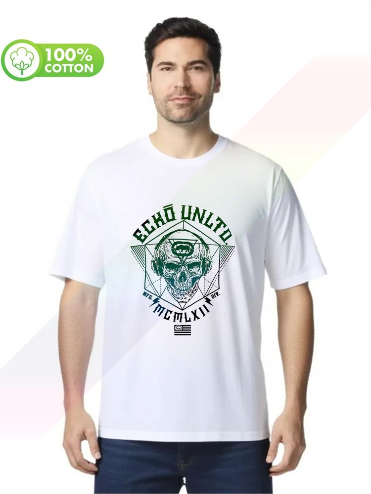 100 Cotton Round Neck Heavy Weight Unisexs Tshirt New Streetwear Eckounltd Graphic Unisex Rawthentic Skull S3xl Tops Tees