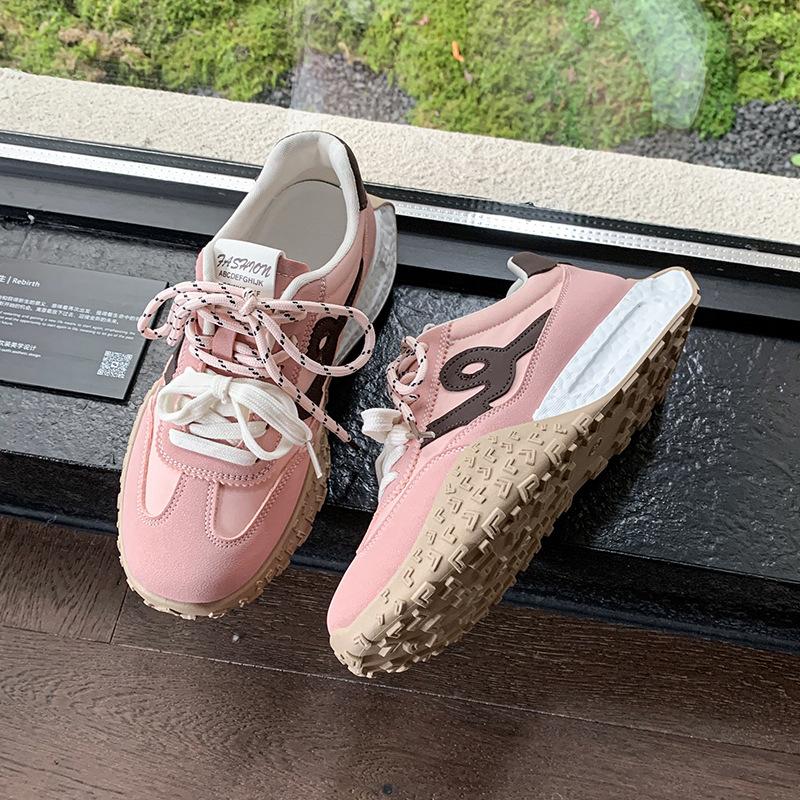 Женская обувь на платформе весна и осень новая внутренняя высота увеличение универсальная повседневная удобная спортивная женская обувь