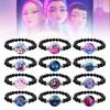 Korean Pop Beaded Bracelet Anime Inspired Fashion Bracelet Colorful Beads Bracelet for Women Men Girls Boys Fans
