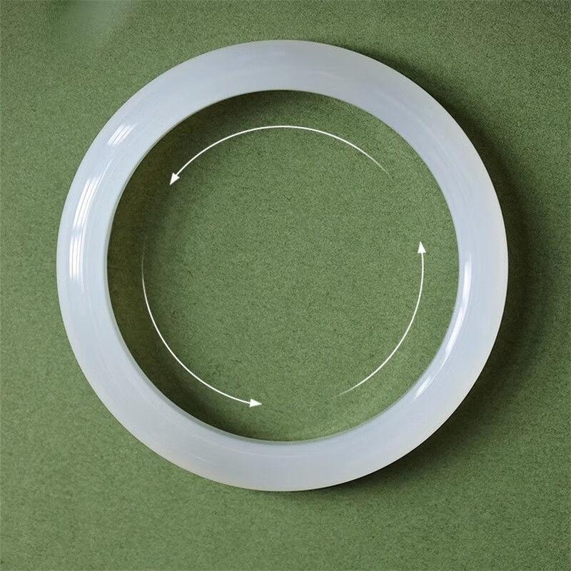 Браслет из белого лунного нефрита, браслет из агата, браслет из нефрита, детский стиль, ледяные семена, желе из личи, кристалл темперамента