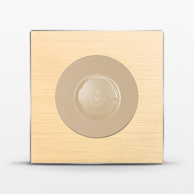 86 тип 1 2 3 4-клавишный 12-позиционный светодиодный индикаторный выключатель из алюминиевого сплава, универсальная роскошная настенная двойная розетка ЕС Франция Великобритания