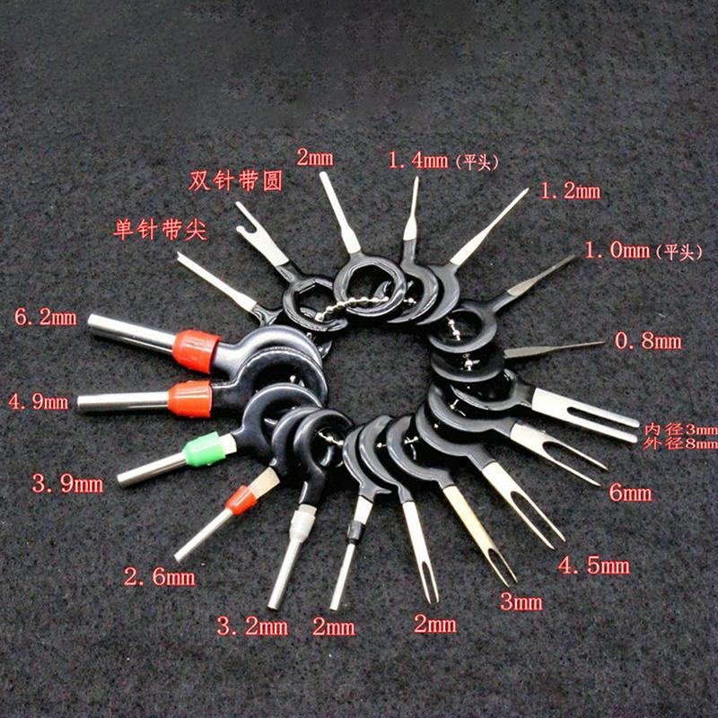 18Pcs Car Plug Terminal Remove Tool Set Key Pin Automotive Kit Accessories