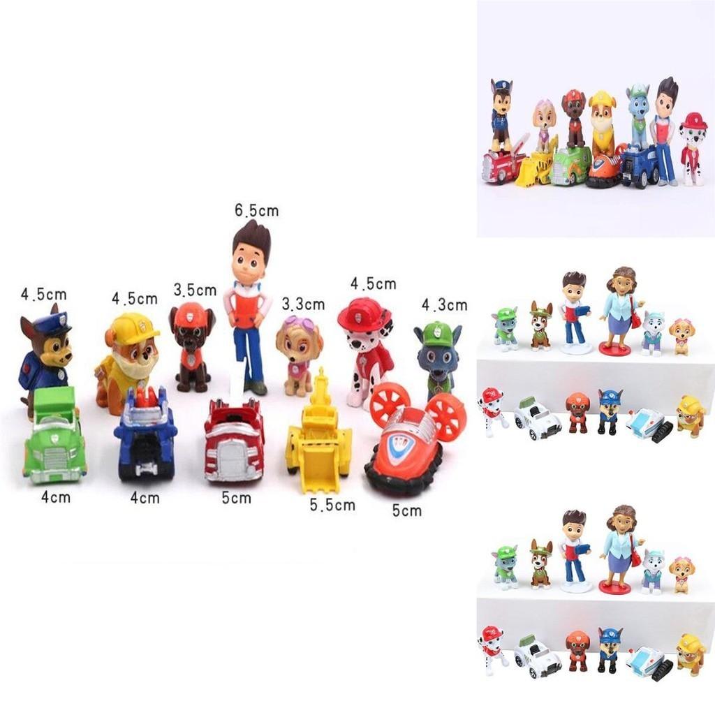 Fashionable Paw Patrol Puppy Car Toys Perfect For Decoration And Gifts 12pcs