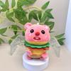 Whimsical Beaver Plush Doll In Hamburger And French Fry Styles Ideal For Kids Room Decor