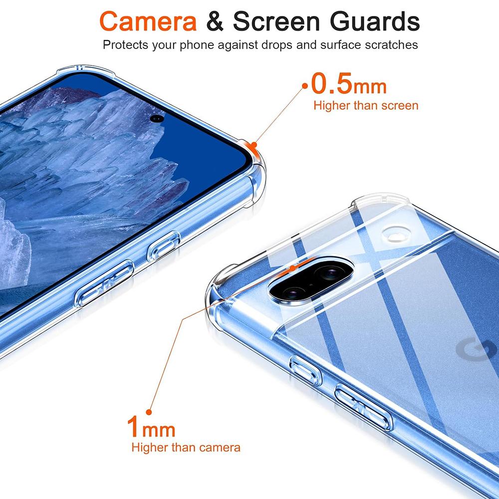 Прозрачный Тонкий Мягкий Силиконовый TPU Чехол Для Google Pixel 10A 10 9 Pro XL 9A 9 8A 8 7A 7 6 6A Четыре Угла Противоударная Подушка Безопасности Задняя Крышка