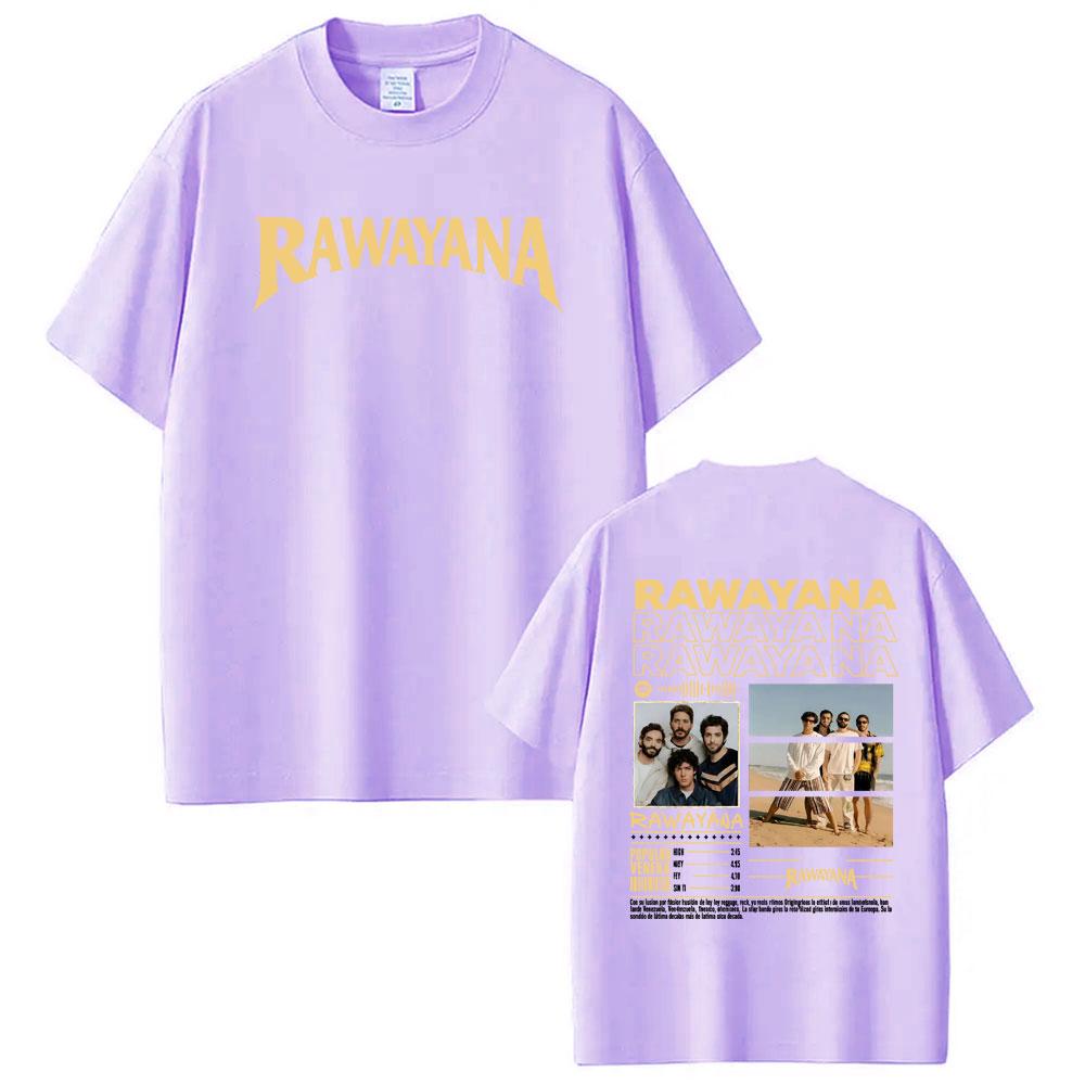 Band Rawayana Quin Trae Las Cornetas Graphic Tshirt Unisex Women Retro Hip Hop T Shirts Casual Summer Crewneck Cotton Tee Shirt