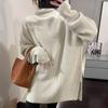 Fashion Turtleneck Loose Fit Women Sweater Autumn Winter Casual Solid Knitwears Long Sleeve Warm Pullovers Top Soft Clothes 29983