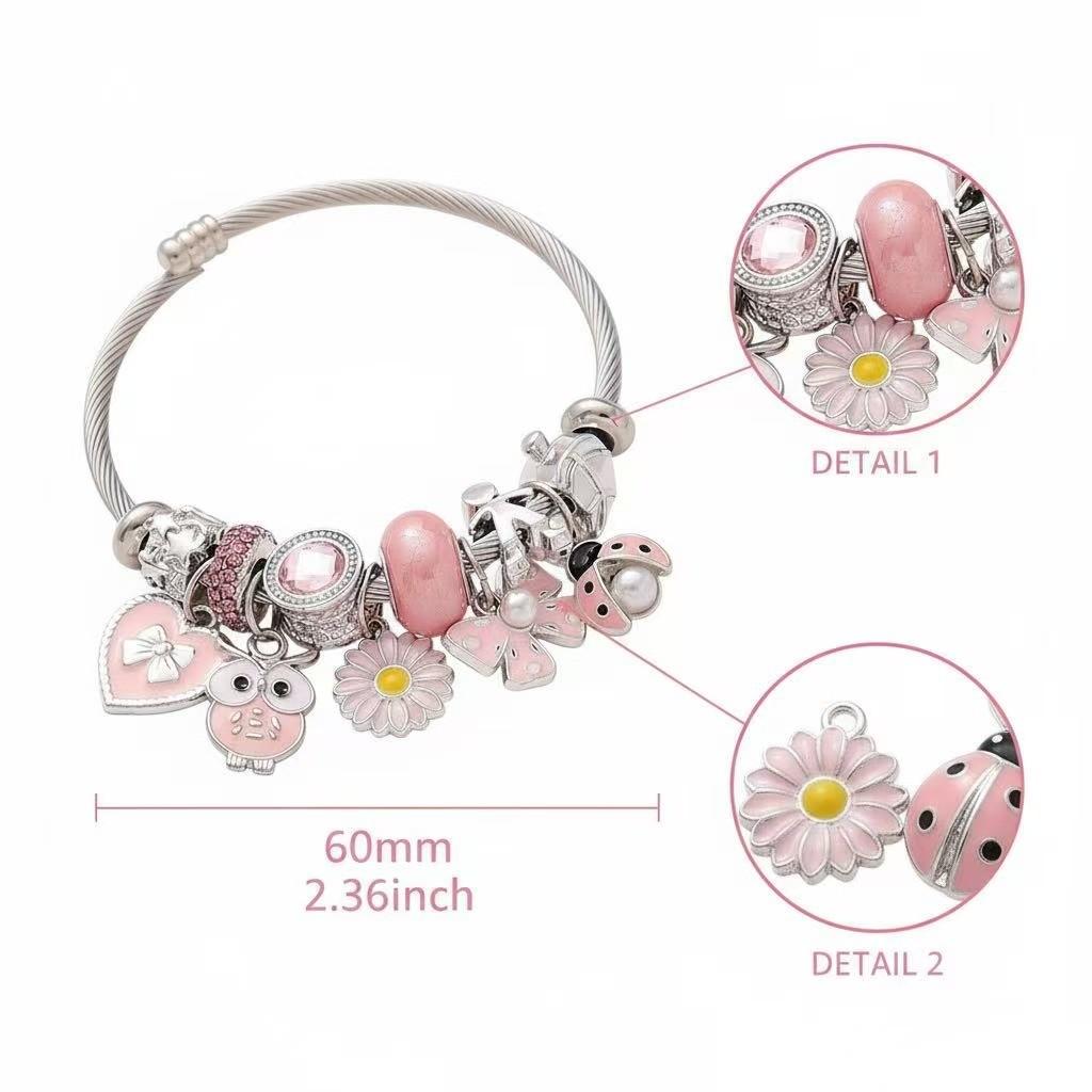 Diy Owl Butterfly Pendant Jewelry With Stainless Steel For Summer Fashion Accessories