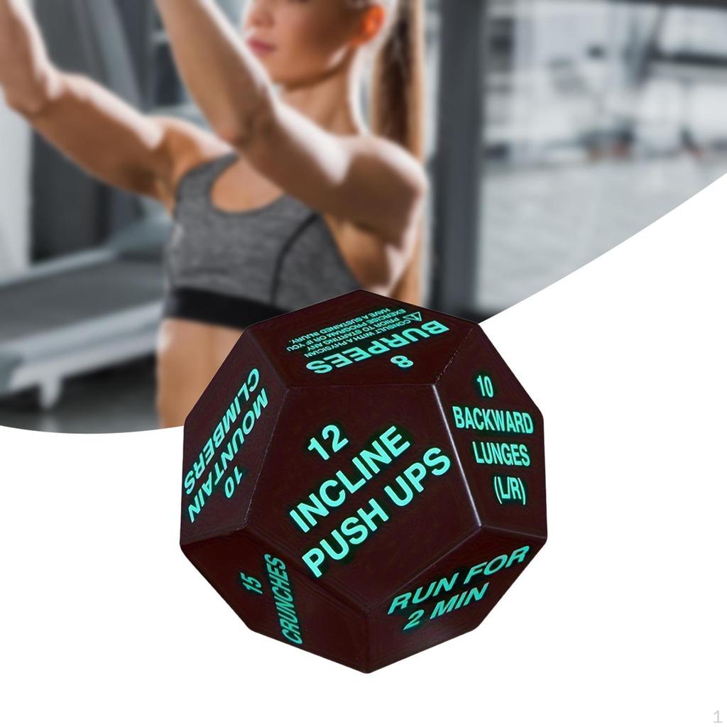 Bodyweight Sports Dice Fitness 4 Inches In Diameter Hiit Family Games Exercise Workout