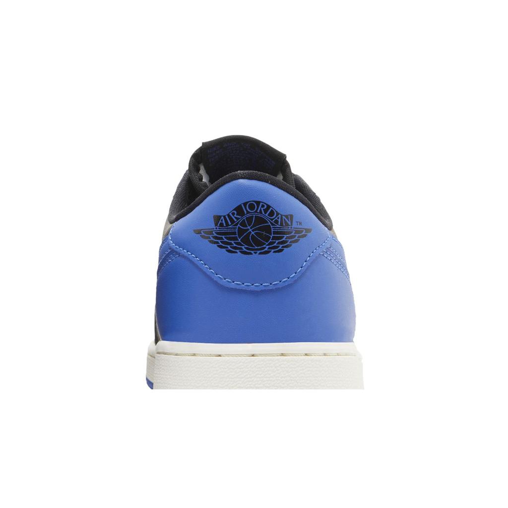 Air Jordan 1 Retro Low OG BG 'Royal' (Unisex) Black / Varsity Royal-Sail Kids' Basketball Shoes 709999 004
