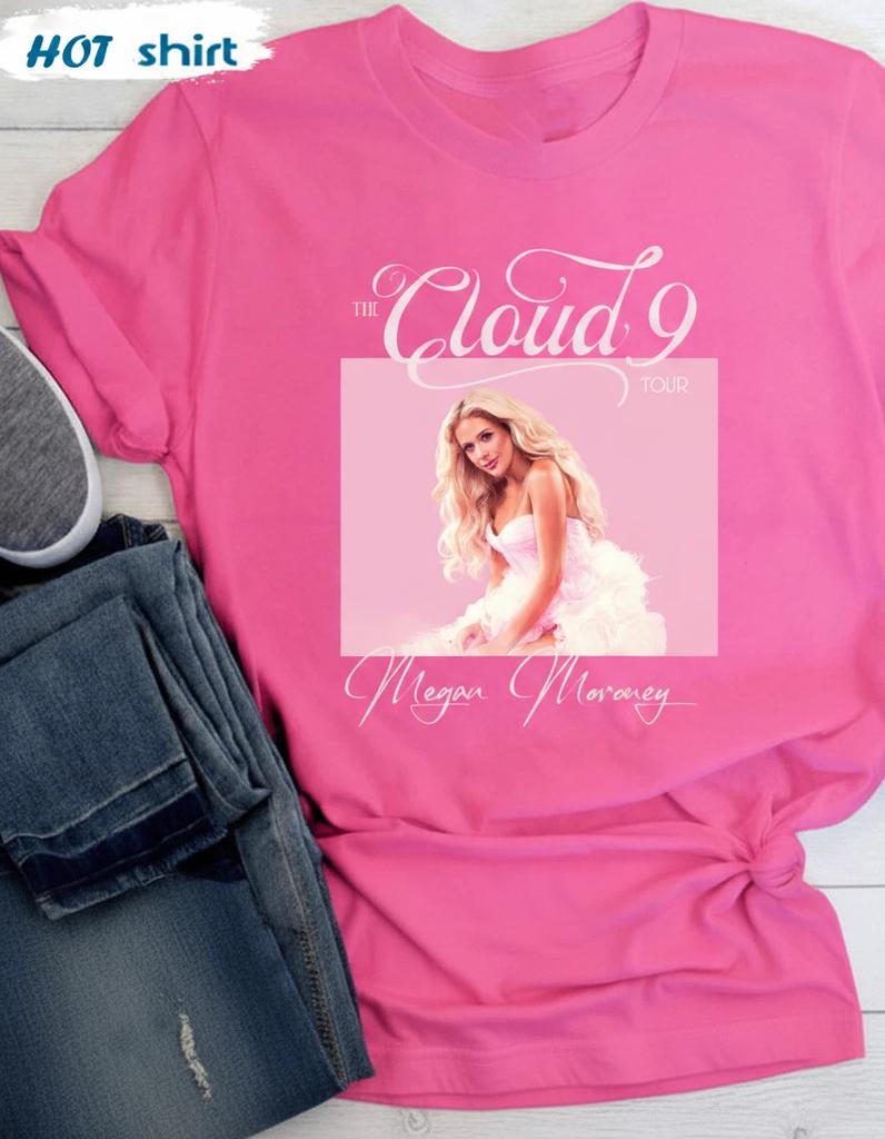 Hot Megan Moroney The Cloud 9 Unisex Light Pink Short Sleeve T Shirt