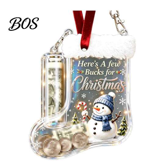 Ornament for Christmas Tree Cash Gift Stocking, Money Holder Hanging Ornament, Unique Creative Present Xmas Decoration Holiday Surprise