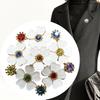 Sparkling Crystal Flower Floral Brooch Elegant Rhinestones Decoration Jewelry Gift For Women Dress Coat Accessories