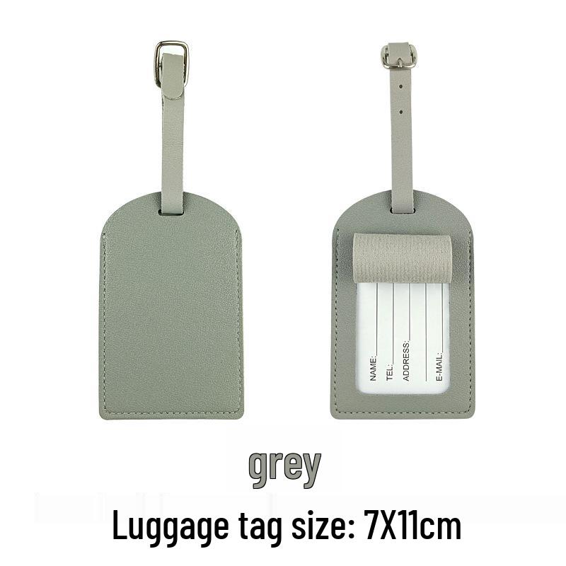 Набор из настраиваемой обложки для паспорта из ПУ кожи и багажной бирки с бумажной карточкой