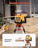 Rotary Laser Level Kit, with Tripod+Staff Gauge, Red Beam 300m Range Slope Adjustable 360-Degree Spinning, Flexible Scanning Angle, Accurate with