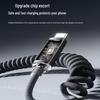 Кабель Crystal Shine Spring 120 Вт, двойной Type-C, быстрая зарядка для ноутбуков Apple и Huawei