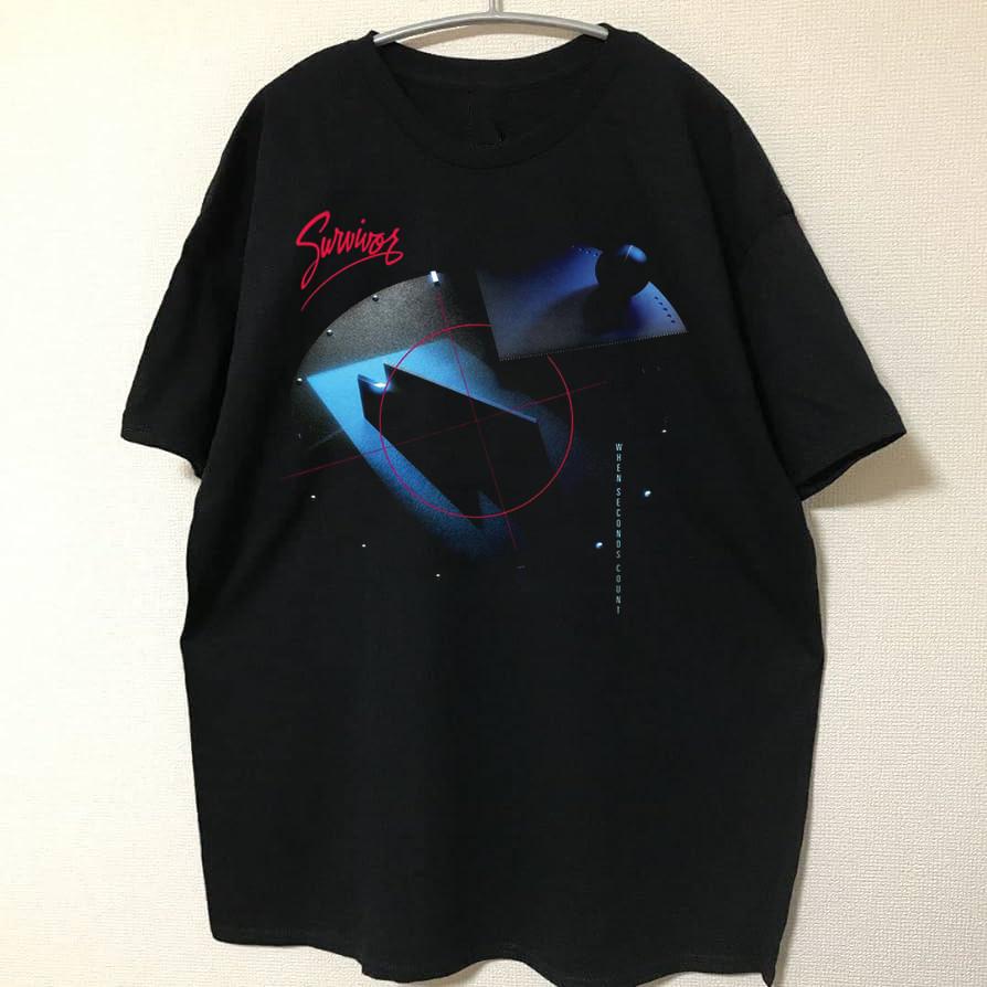 Survivor Band album When Seconds Count Black Cotton Size S-5XL Unisex T-Shirt