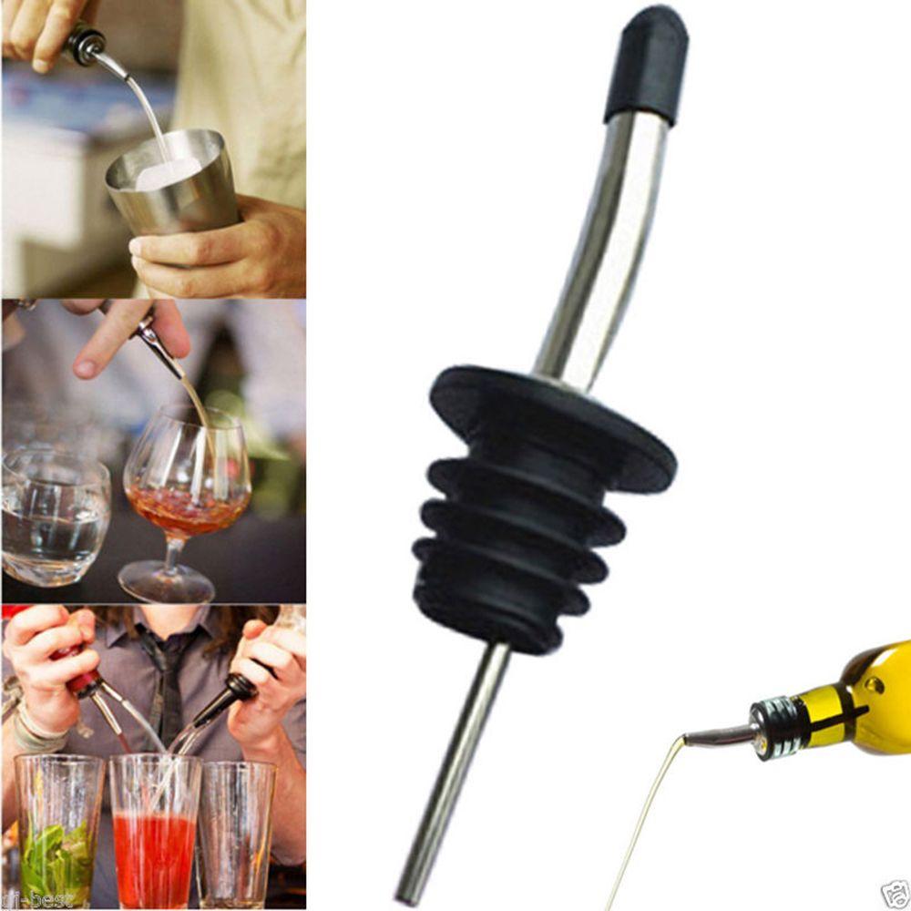 1/3PCS New Liquor Dispenser Wine Pourer Spout Stopper Stainless Steel Bottle Cap
