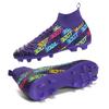 Футбольные бутсы с высоким верхом, уличные мужские спортивные футбольные бутсы с длинными ногтями, большие размеры, молодые спортивные футбольные бутсы