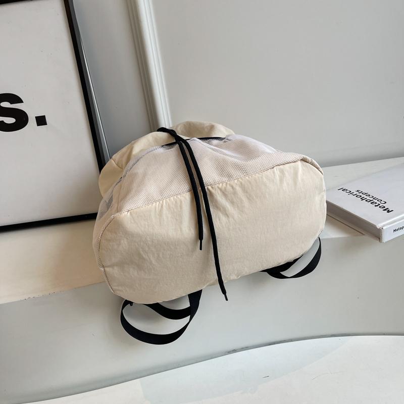 Женский рюкзак с завязками на шнурке, большой емкости, дорожный рюкзак, легкий, простой, школьный рюкзак