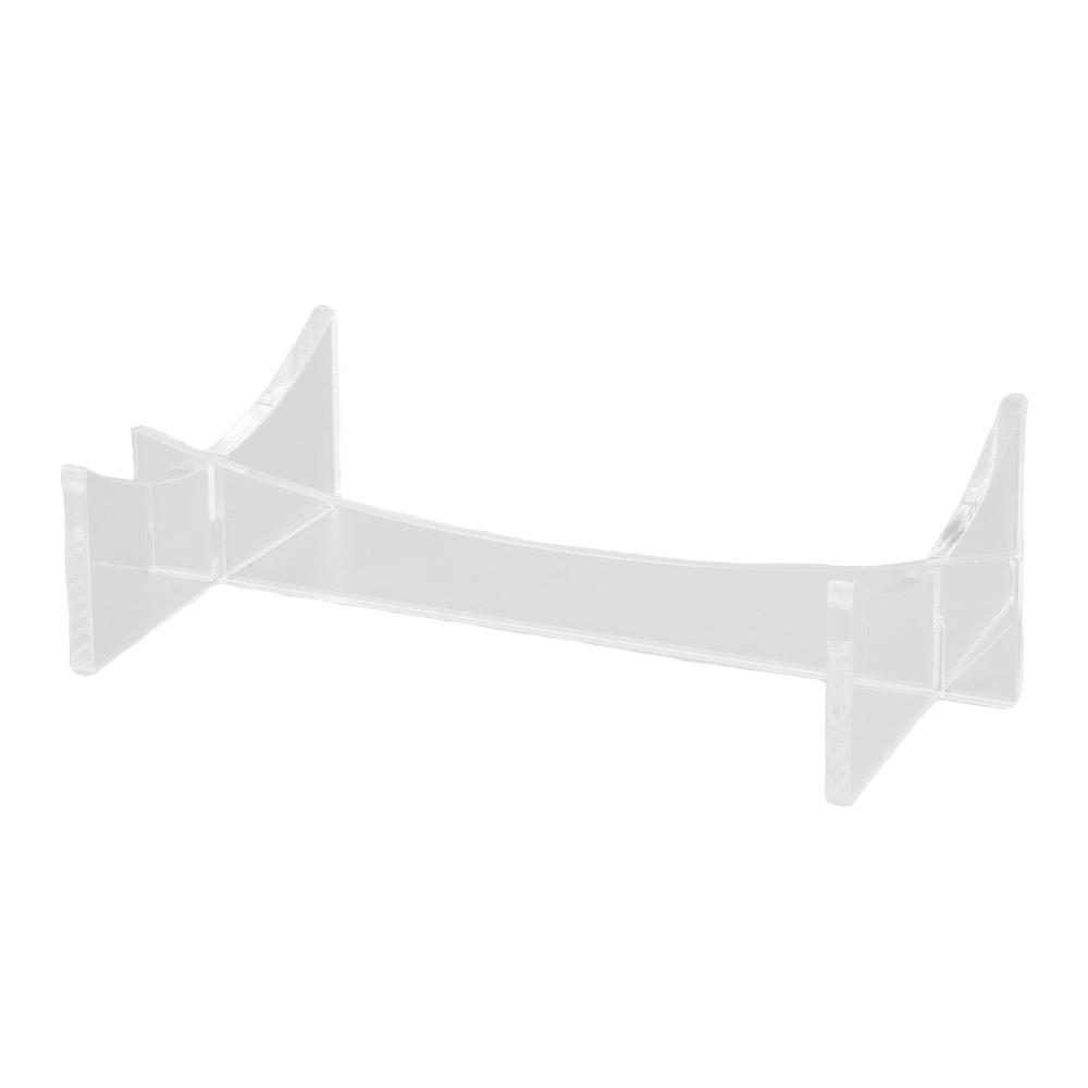 2 Pcs Transparent Acrylic Display Holder 15x8.9x3.4cm Rugby Ball Display Stand Retail Display