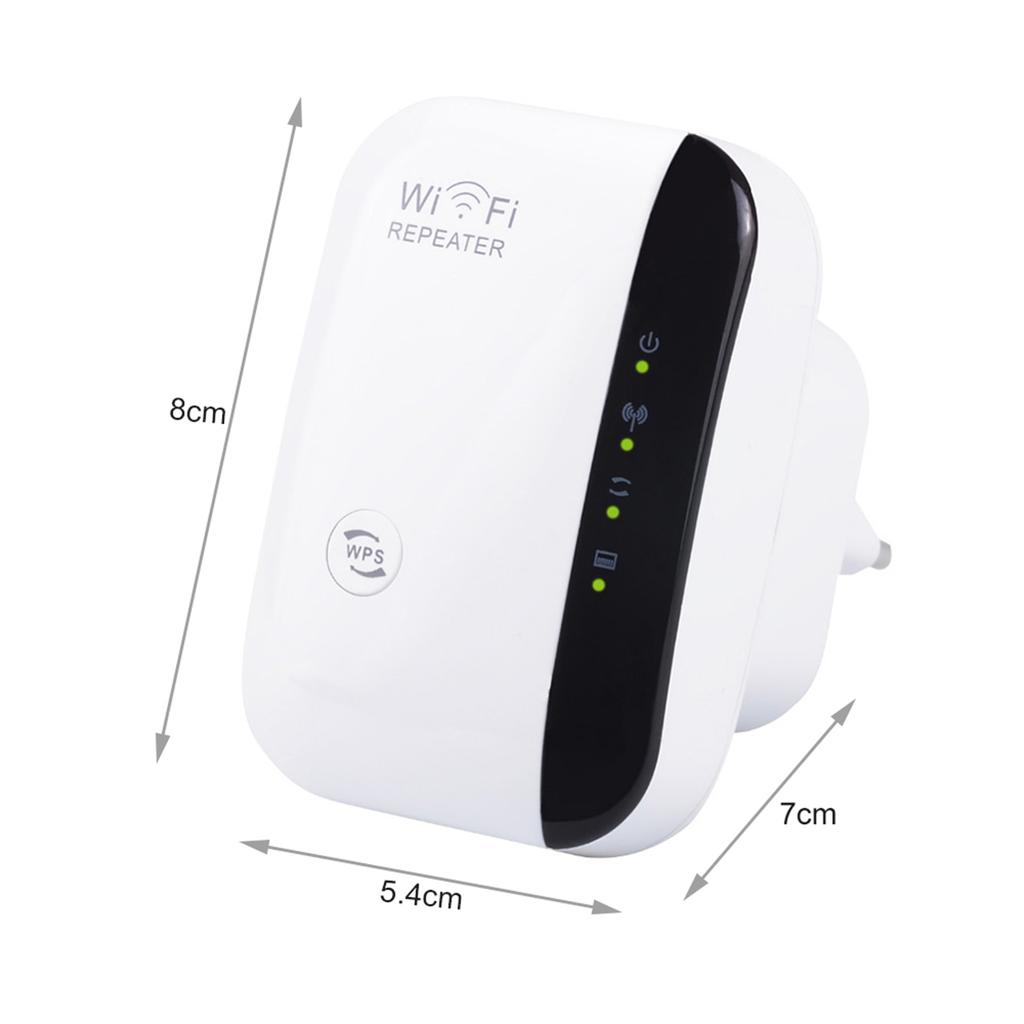 WiFi Signal Amplifier Wireless Repeater 300M WiFi Enhancer WiFi Range Extender for Home Office EU