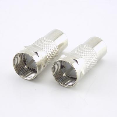Коаксиальный разъем F-типа, 2 шт., штекер RCA, гнездовой адаптер, коаксиальный AV-конвертер