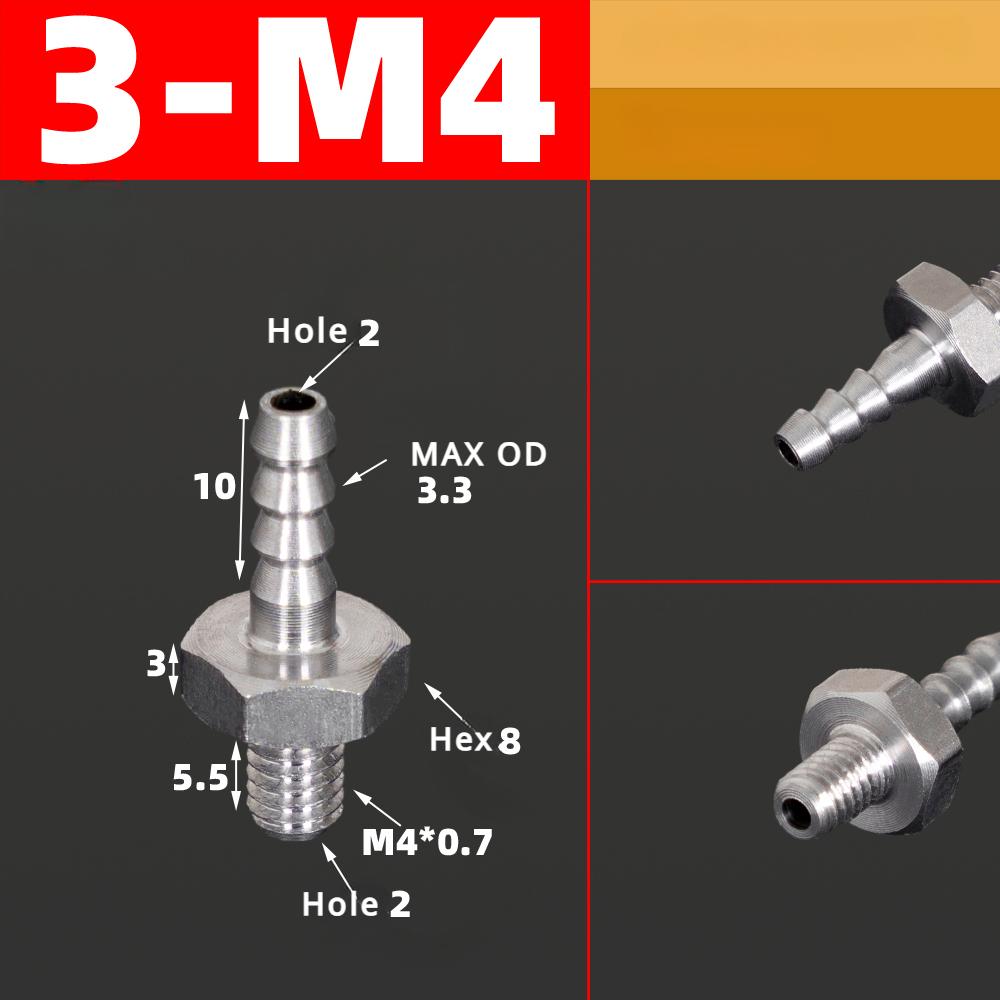 М3 М4 М5 М6 М8 М10 М12 М14 М16 Метрическая резьба Наружная к 3 4 5 6 8 10 12 мм Штуцер-бочонок для шланга Нержавеющая сталь 304 Фитинг для трубы Воздух Вода Газ