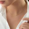 Personalized Custom Name Necklace Gold Stainless Steel Choker Necklaces For Women Nameplate Anniversary Jewelry Gift