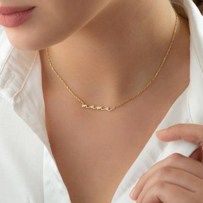 Персонализированное именное ожерелье из золота и нержавеющей стали, ожерелья-чокеры для женщин, именная табличка, подарок на годовщину