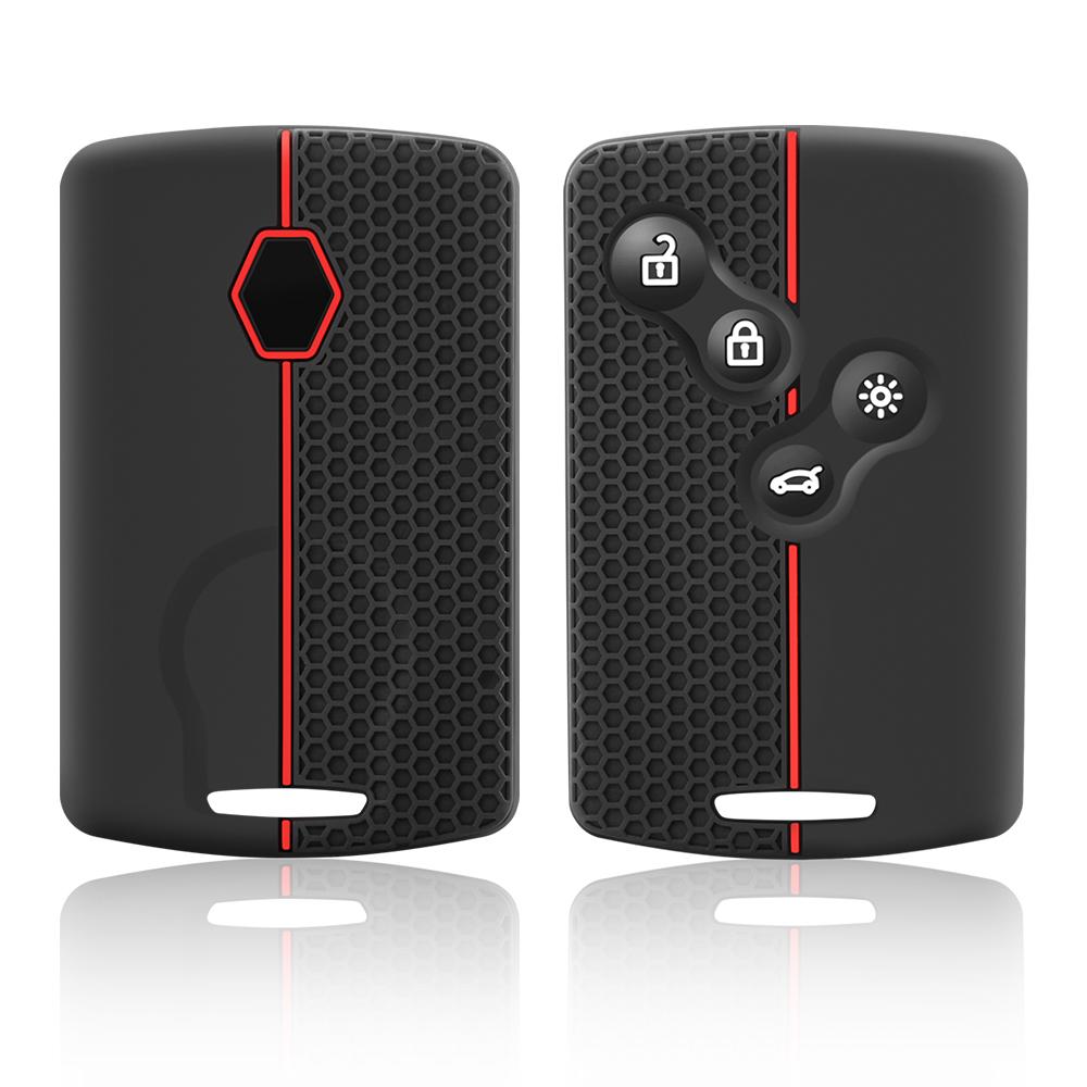 Car Key Case Fob Cover For Renault Laguna Megane Scenic Clio Captur Fluence Koleos Logan Duster Sandero Twingo Silicone