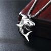 European and American Trendy Shark Pendant Men's Titanium Steel Necklace