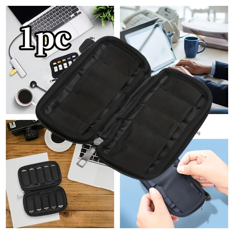 Органайзер/Сумка для USB-флешек - Коробка для хранения аксессуаров со слотами, Легкая переноска, Хранит мелкие предметы, Для офиса, дома и путешествий.
