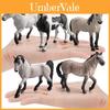 Набор моделей сельскохозяйственных животных Camargue из ПВХ с реалистичными лошадьми для коллекционеров и любителей