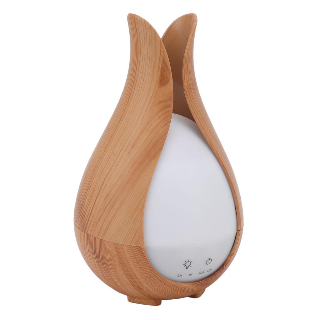 200ml Wood Grain Air Humidifier Colorful LED Night Light Aromatherapy Diffuser Humidifier with