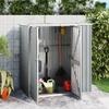 VidaXL Garden Tool Shed Storage Shed Tool Organizer Outdoor Storage Cabin Grey 161x89x161 Cm 316210