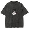 Kid Goku Flying Nimbus T Shirt Dragon Ball Z Anime Men Vintage Acid Wash Breathable Cotton Streetwear Kawaii Graphic Tees