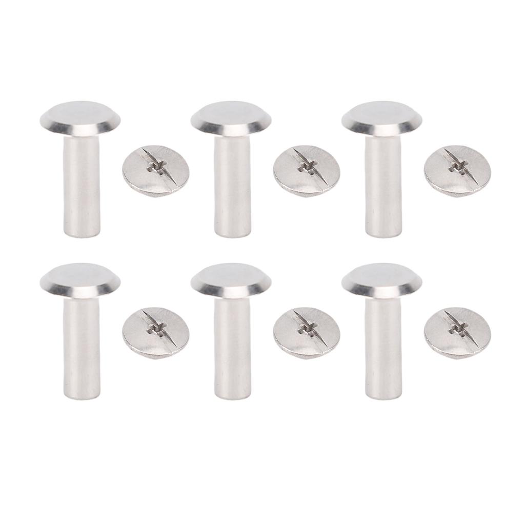 100 Компл. Металлические Пуговицы Заклепки Нержавеющая Сталь Многофункциональные Винты M3 с Плоской Круглой Головкой Кожаные Заклепки