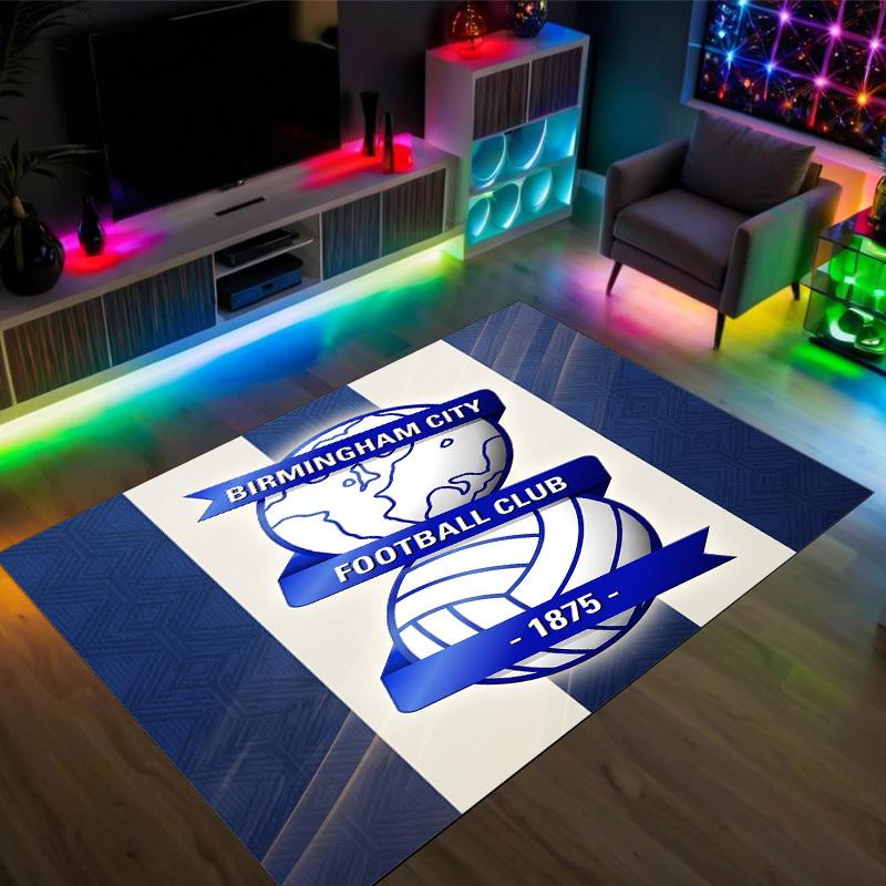 Birmingham City Design Crystal Velvet Carpet Cozy Non?Slip Printed Rug For Bedroom Living Room Entrance