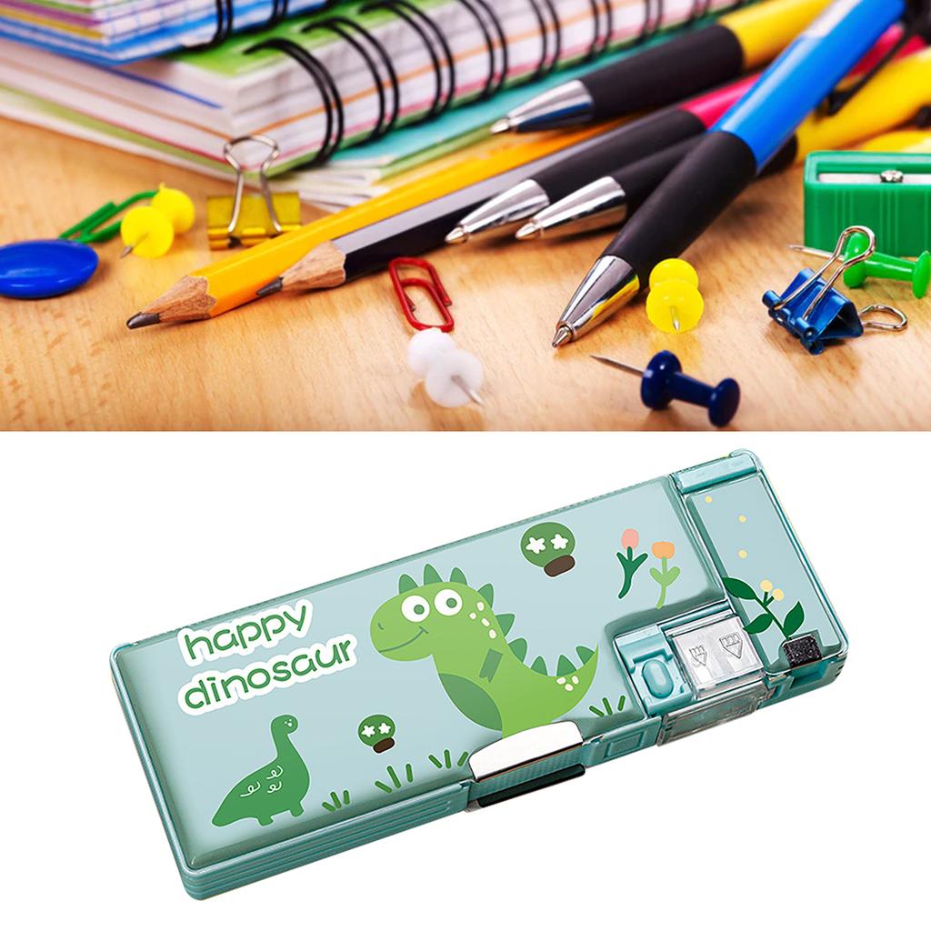 Сумка для карандашей в милом мультяшном стиле с двухсторонней встроенной точилкой, портативная, большой емкости, большой карандаш Ca