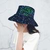 Shiny Sequin Bucket Hat for Women Glitter Bling Disco Hat Sparkly Party Rave Fisherman Cap Outdoor Sun Hat for Beach Travel