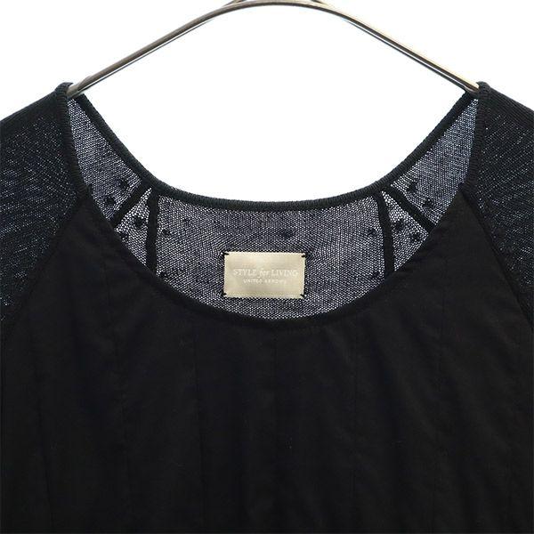 UNITED ARROWS STYLE for LIVING переключающееся платье с коротким рукавом черное Женское Б/У