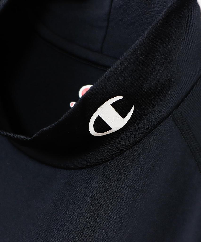 Champion Long Sleeve UV Mock Size M Men's T-Shirt, CM4HP261, Moisture-Wicking, Quick-Drying, Antibacterial, Odor-Resistant, Stretch, Protection,