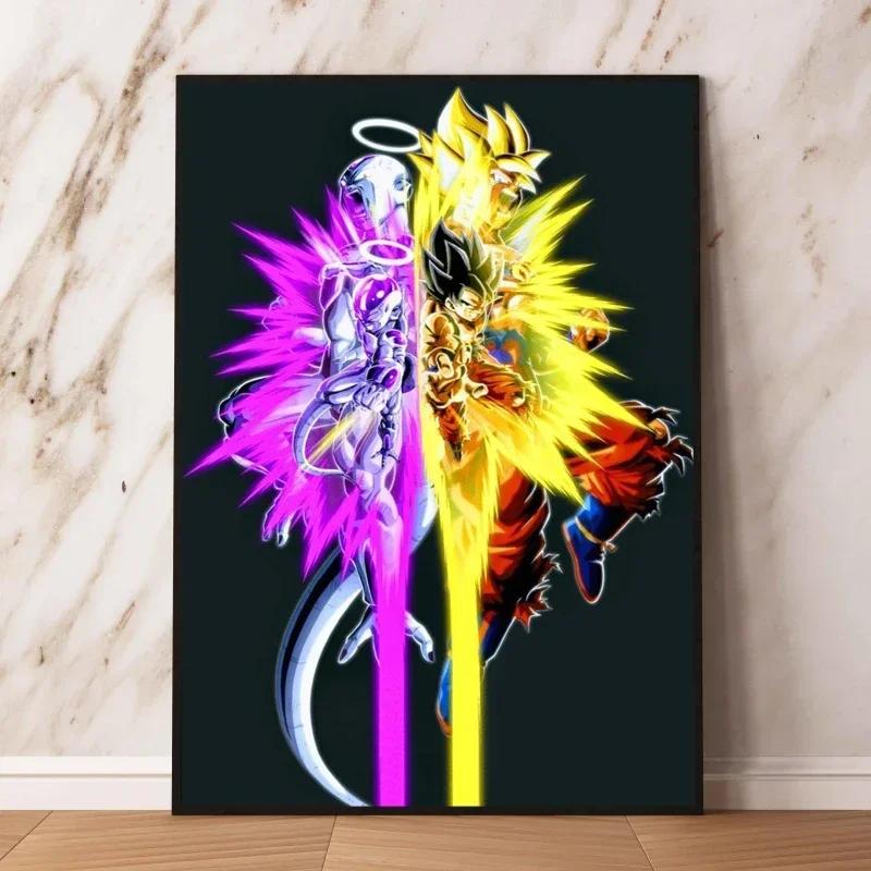Anime  Canvas Painting Print Picture Goku Vegeta Hd Poster Children's Bedroom Decoration Wall Art Home Prints Gifts