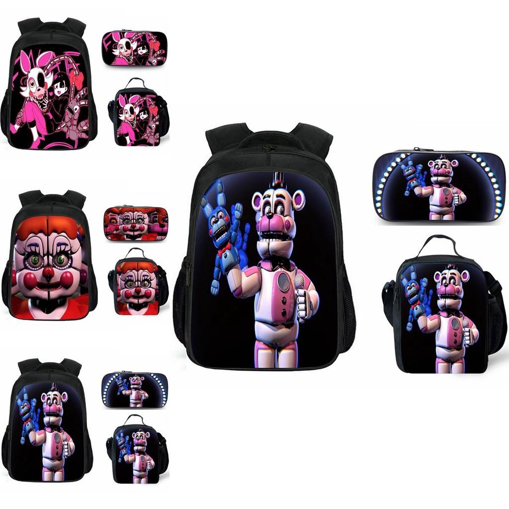 Яркий набор рюкзака Five Nights At Freddys с сумкой для ланча и пеналом