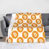 Пледы с Bitcoin Фланелевые Летние Для Кондиционера Криптовалюта Многофункциональные Супер Теплые Пледы для Дома Офиса Покрывала