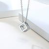 Vnox Geometric Men's Necklaces,Hollow Triangle Pendant,Minimalist Metal Stainless Steel Male Simple Casual Collar Jewelry