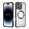 For iPhone 14 Pro Max CD Magnetic Design Heavy Duty Hard HD Clear Back Cover,For iPhone 14 Plus Rugger Armor Hard PC TPU Case