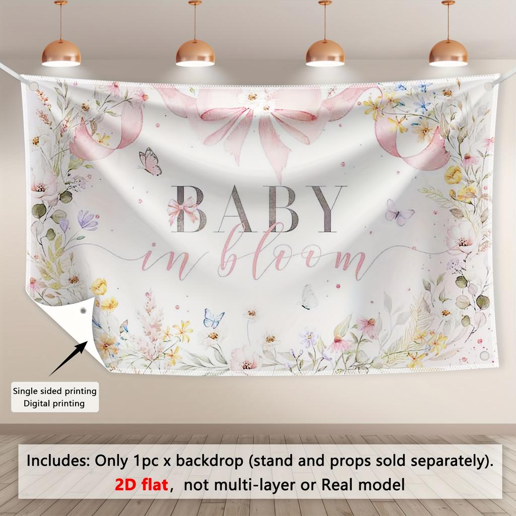 Pink Watercolor Gilded Princess Bow  Decoration Background Winter Photography Backdrop Decorations For Photo Studio Photo Booth Christams Party