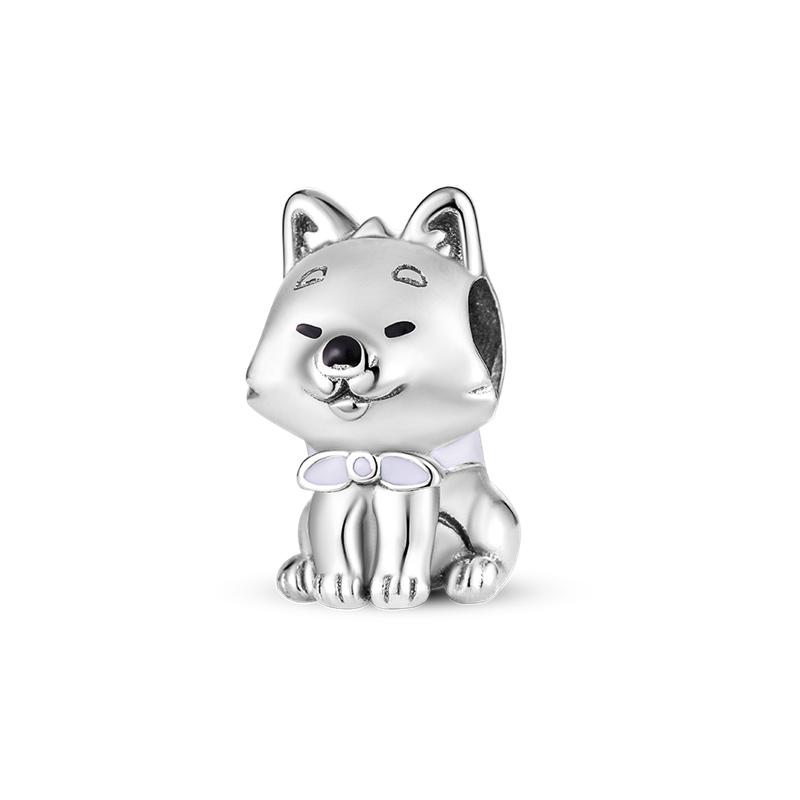 Мода 925 Серебряные Подвесные Бусины Животных Акулы Подходит Оригинальный Браслет DIY Для Ожерелья Кулона Изготовление Для Женщин